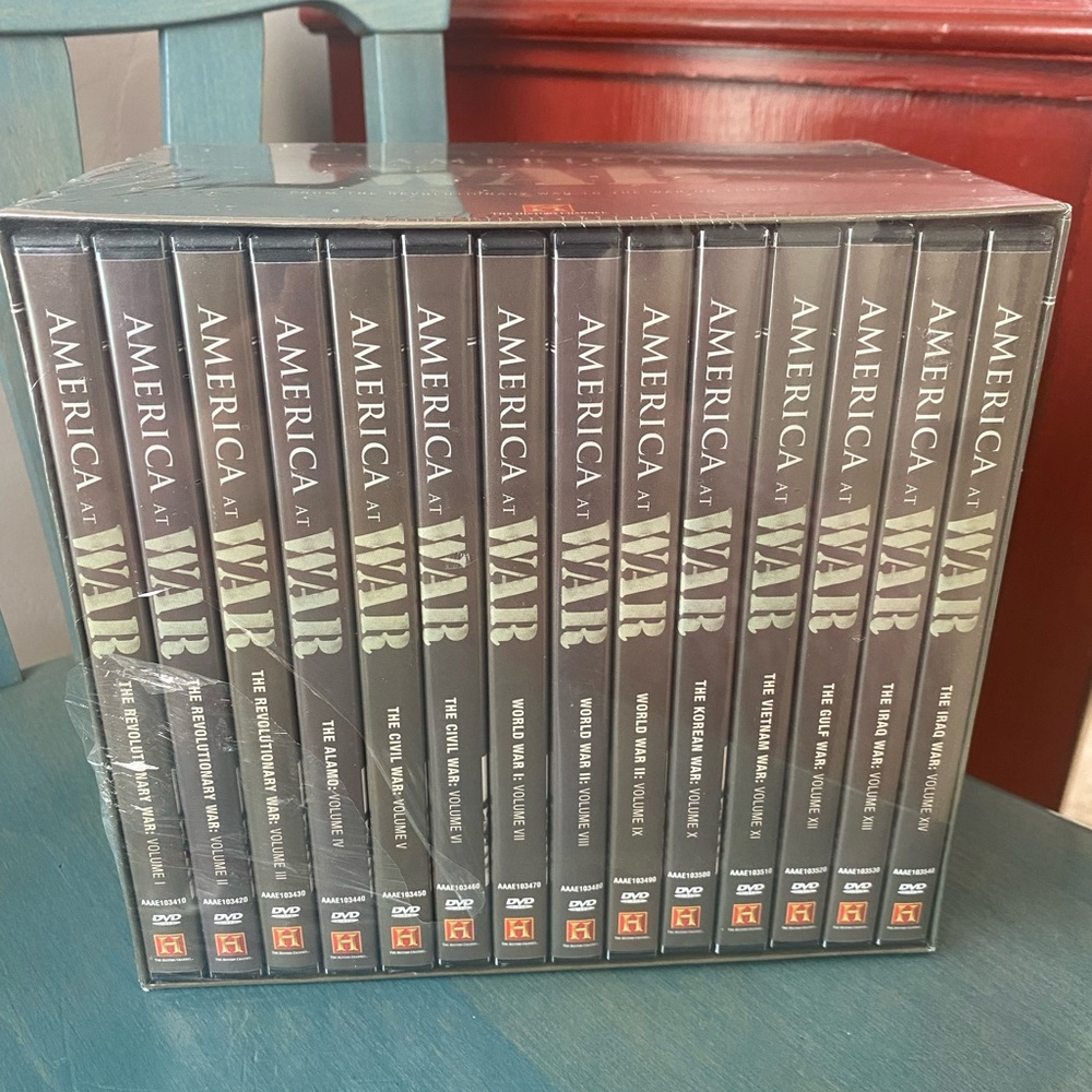 New in packaging, The History Channel’s “America at War” 14 DVD Set 📀